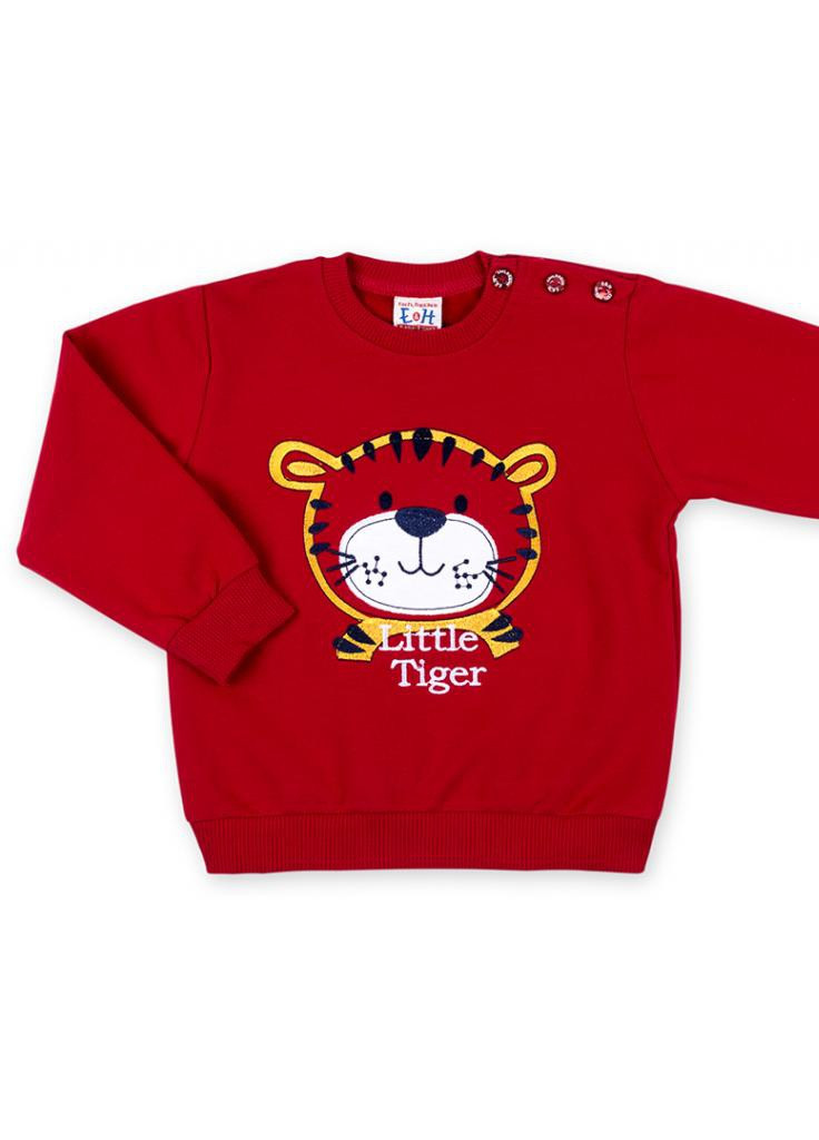 Бордовый демисезонный костюм десткий кофта с брюками "little tiger " (7214-86b-red) Breeze
