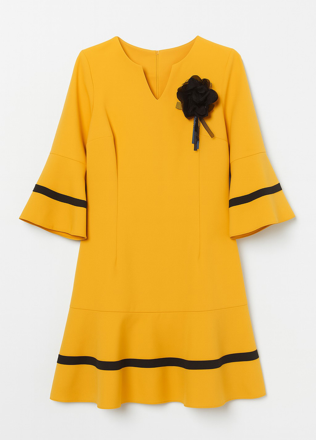 Гірчична кежуал сукня а-силует Vicolo однотонна