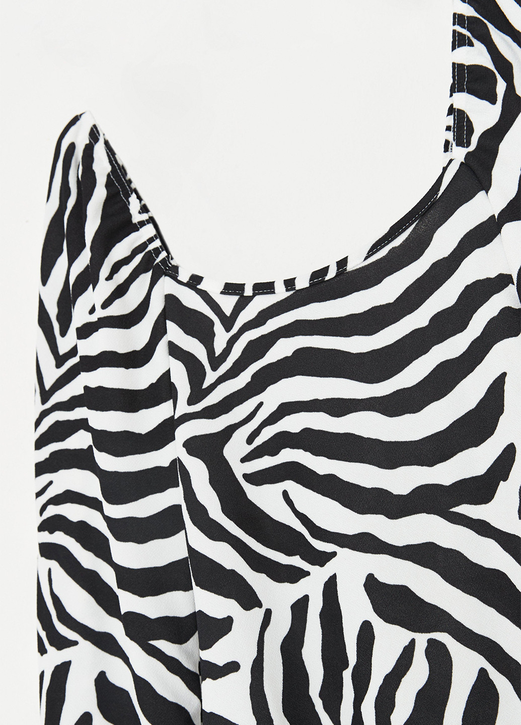 Черно-белое кэжуал платье а-силуэт Missguided зебра