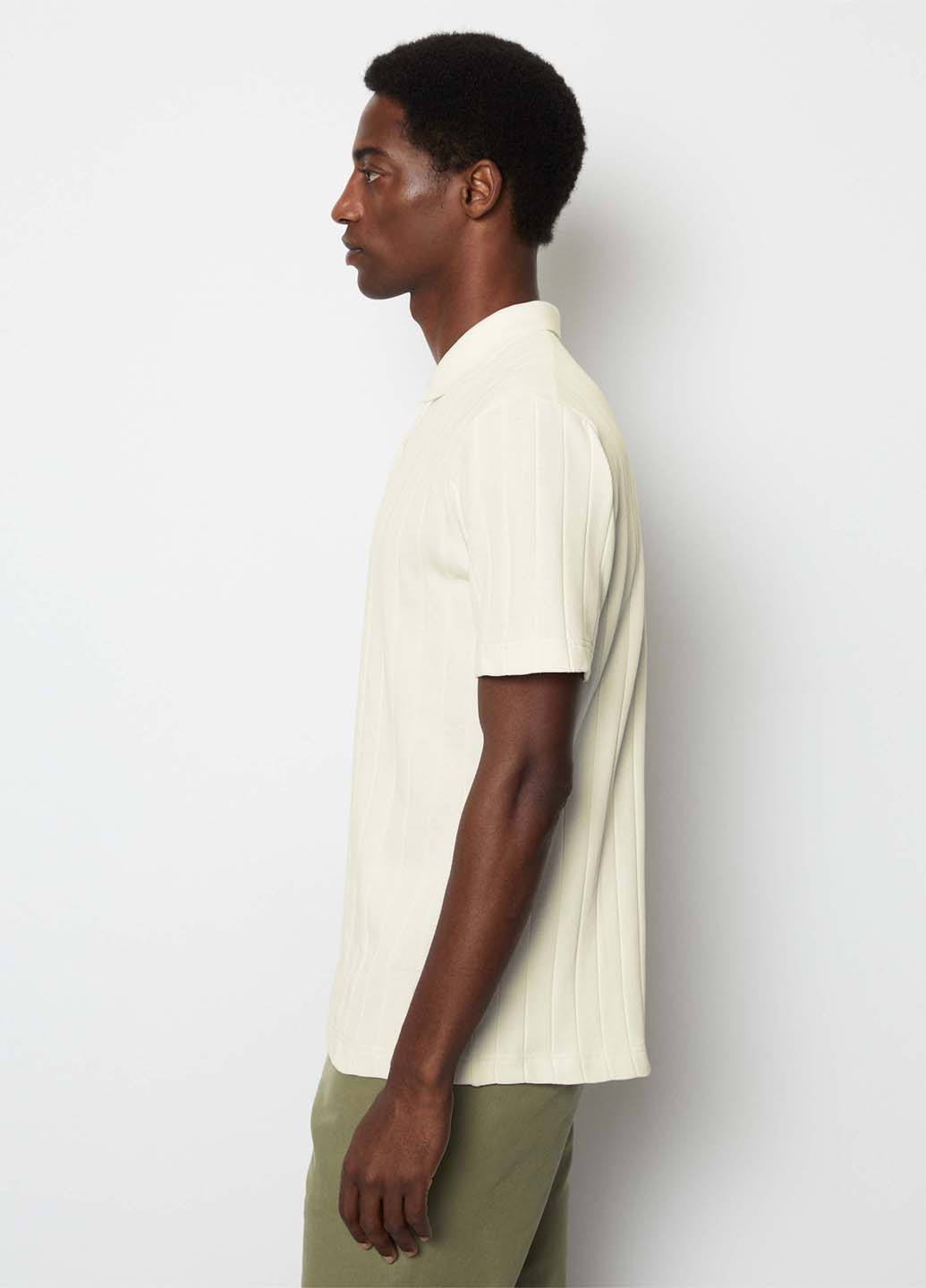 Молочная футболка-поло для мужчин Marc O'Polo однотонная