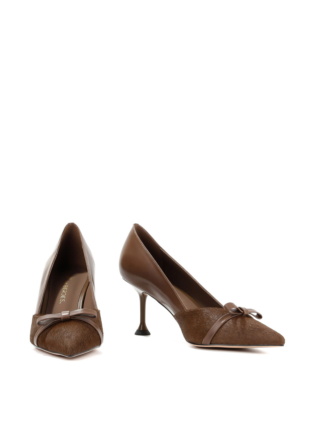 Le'BERDES Туфли лодочки коричневый з натуральная кожа, натуральный мех, украина — демисезон (322088105)