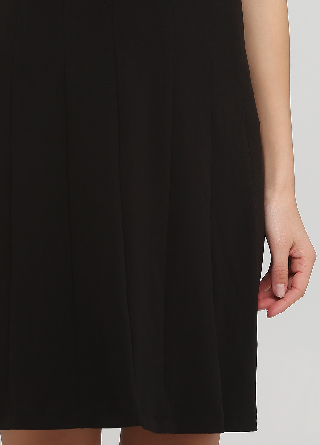 Черное кэжуал платье клеш Morgan однотонное