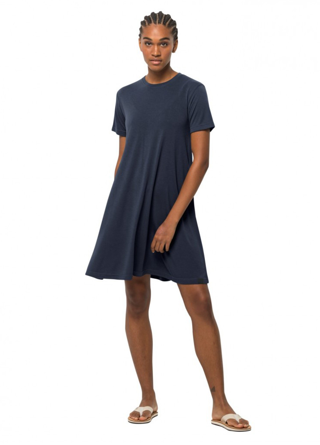 Синя кежуал сукня сукня-футболка Jack Wolfskin однотонна