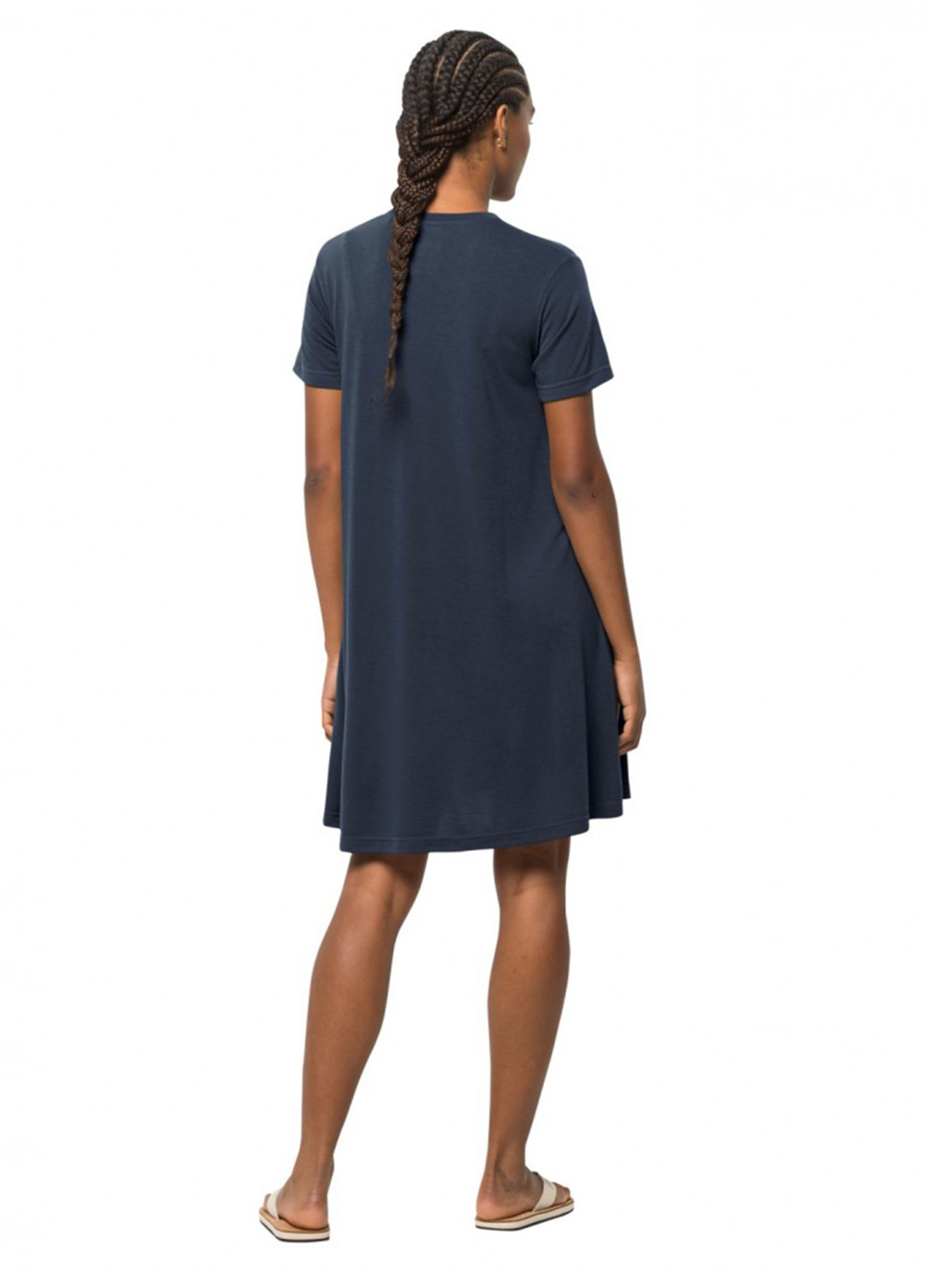 Синя кежуал сукня сукня-футболка Jack Wolfskin однотонна