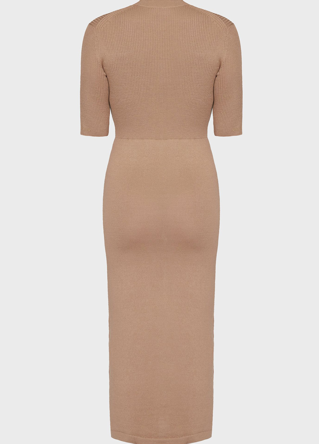 Світло-коричнева кежуал сукня футляр Calvin Klein однотонна