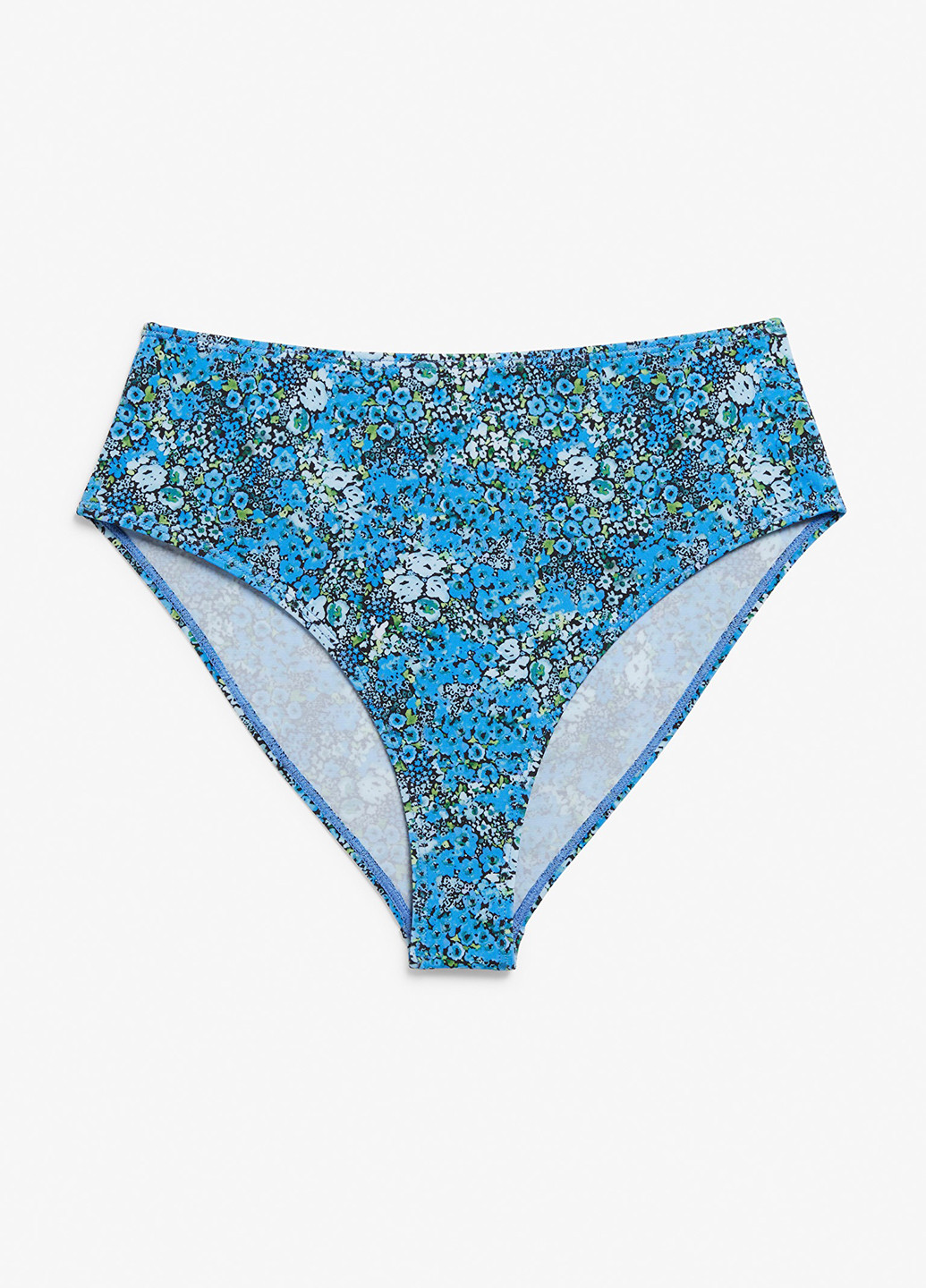 Синие купальные трусики-плавки с цветочным принтом Monki