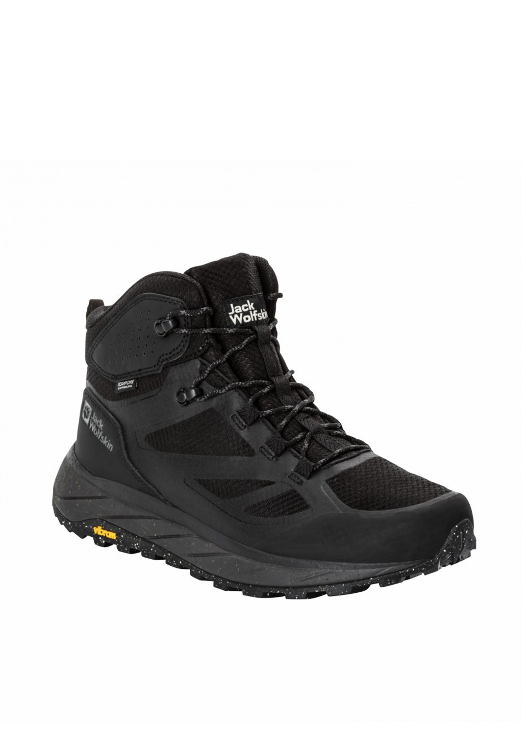 Черные осенние ботинки Jack Wolfskin