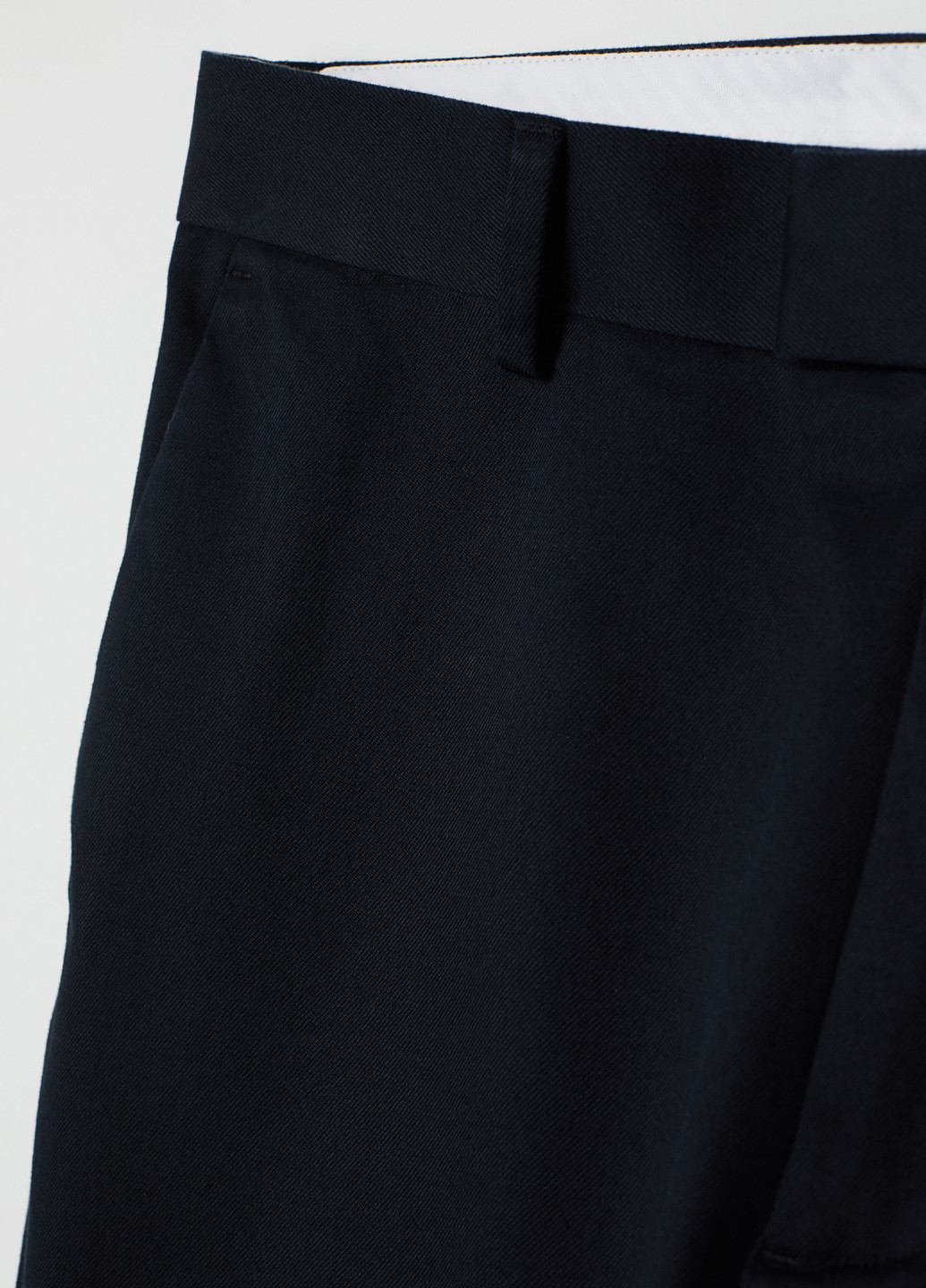 Штани H&M прямі однотонні чорні кежуали