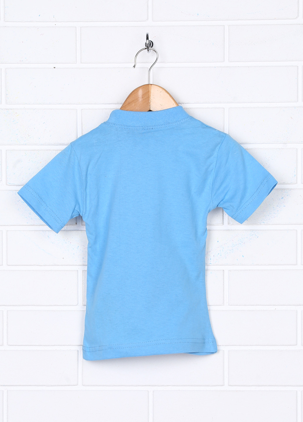 Голубая летняя футболка с коротким рукавом Babexi