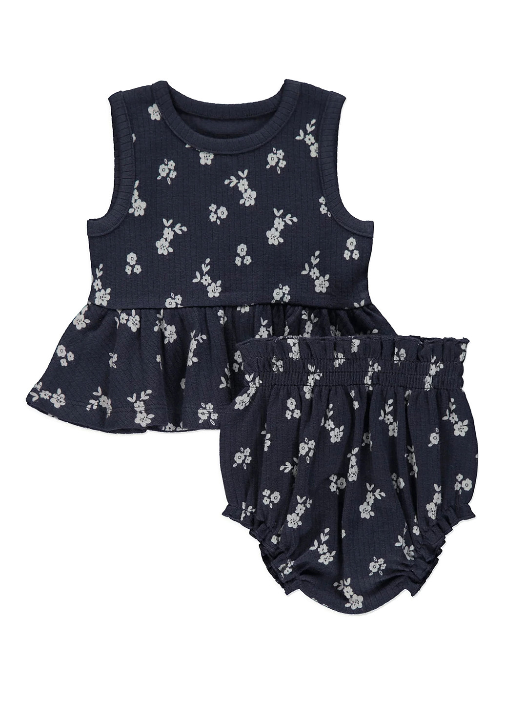 Темно-синій демісезонний комплект (майка, трусики) George