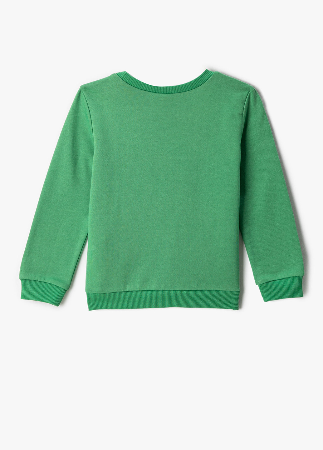 KOTON свитшот рисунок зеленый кэжуал хлопок