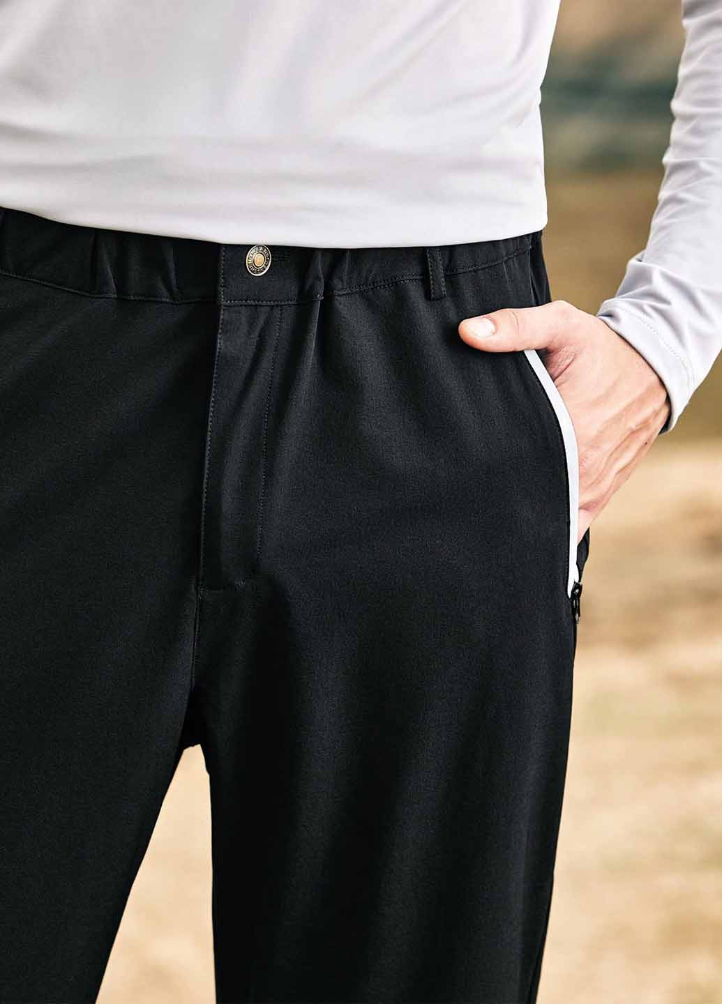 Черные спортивные демисезонные джоггеры брюки SHEIN