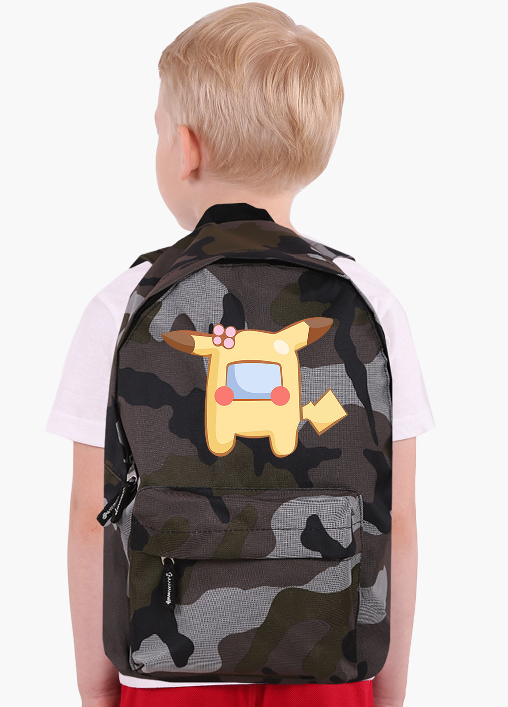 Детский рюкзак Амонг Ас Покемон Пікачу (Among Us Pokemon Pikachu) (9263-2419) MobiPrint (217075346)