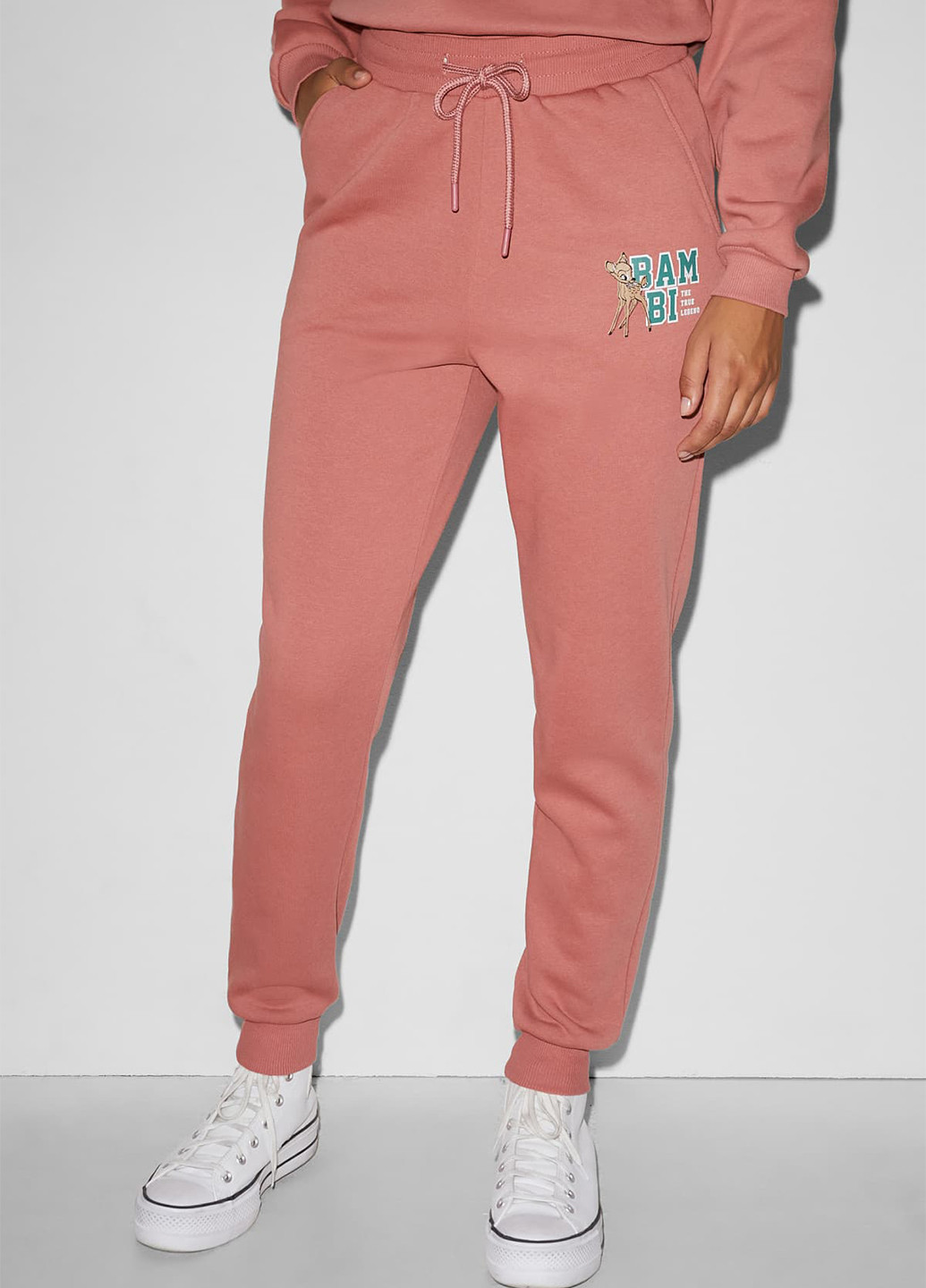 Розовые спортивные демисезонные джоггеры брюки C&A