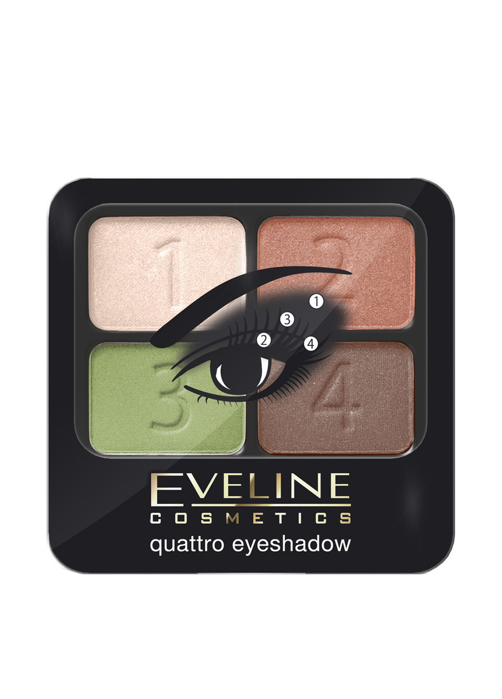 Тіні для повік №08, 5,2 г Eveline Cosmetics (113788376)
