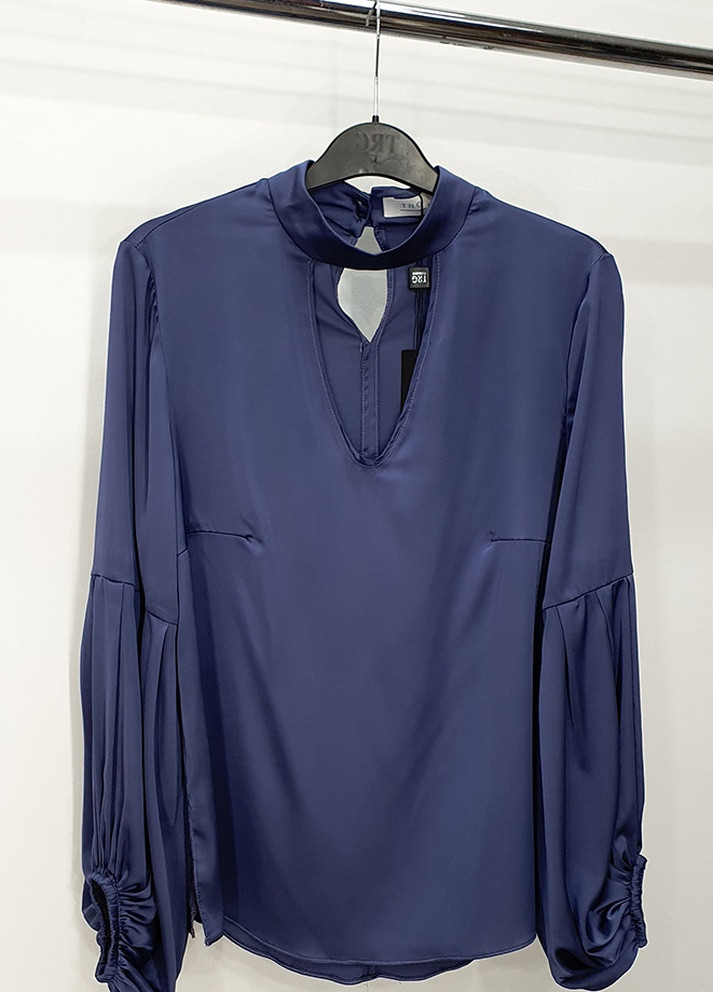 Синя демісезонна блузка жіноча синя 38 р. TRG