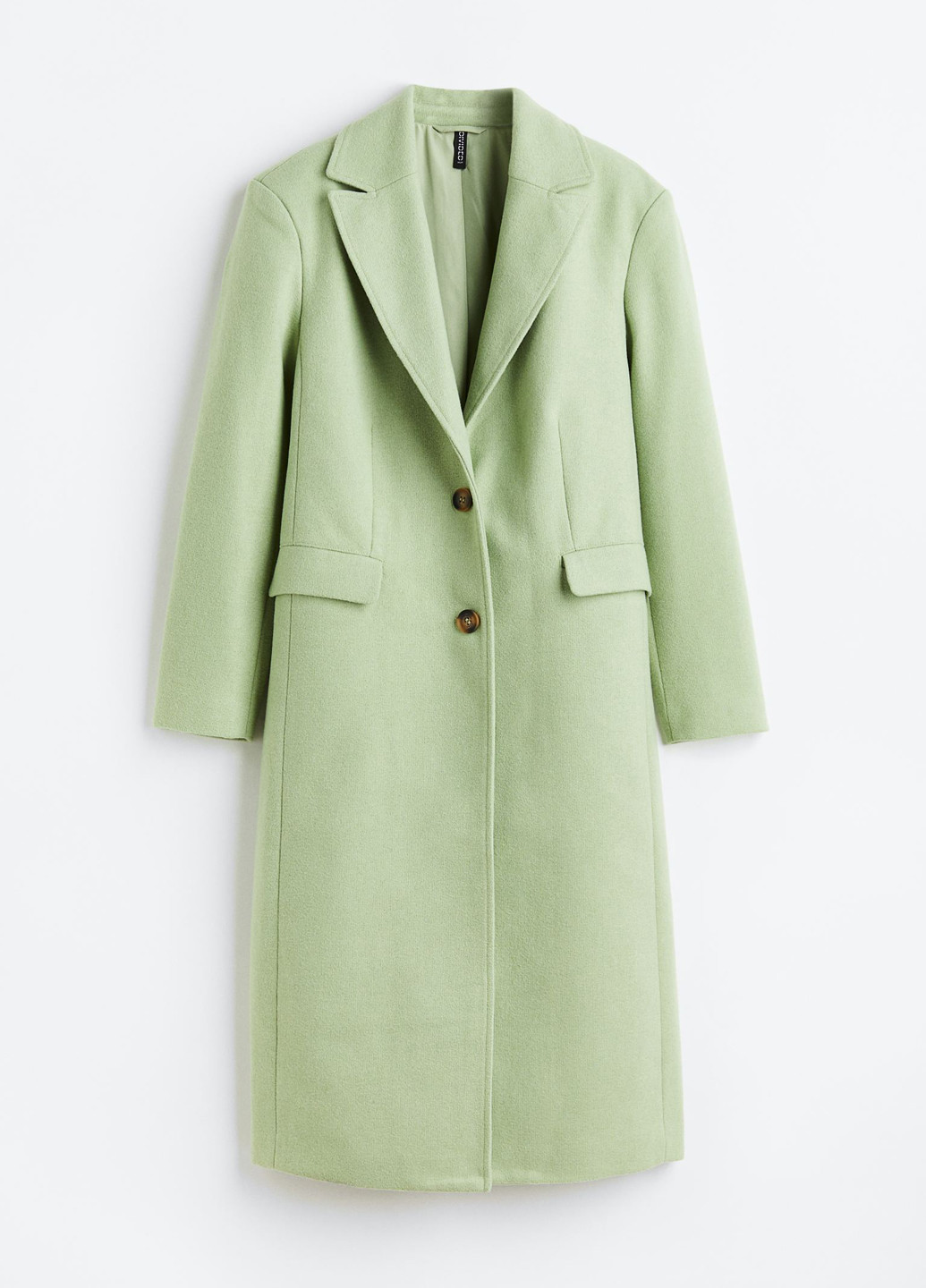 Салатовое демисезонное Пальто однобортное H&M