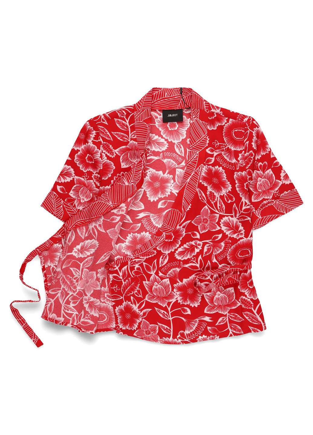 Красная блуза на запах Object