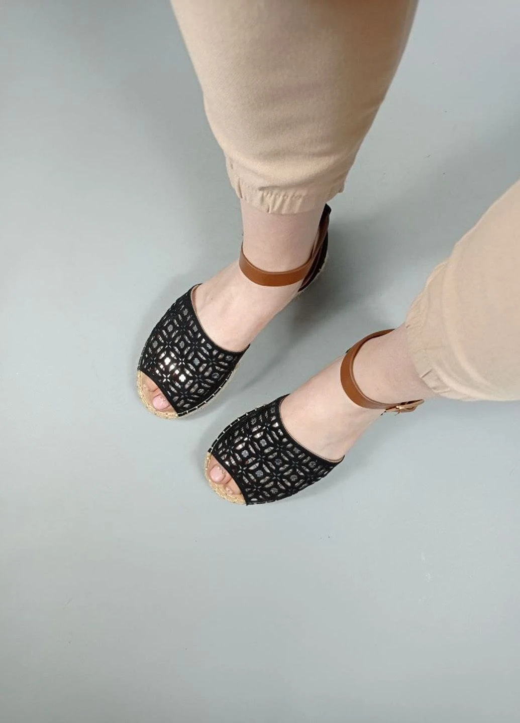 Чёрные эспадрильи Kamengsi однотонный (226956002)