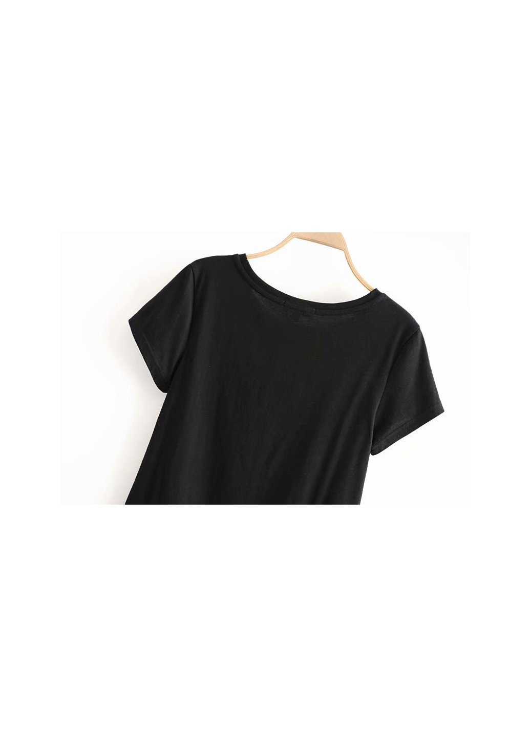 Черная летняя футболка женская el romance Berni Fashion WF-1363