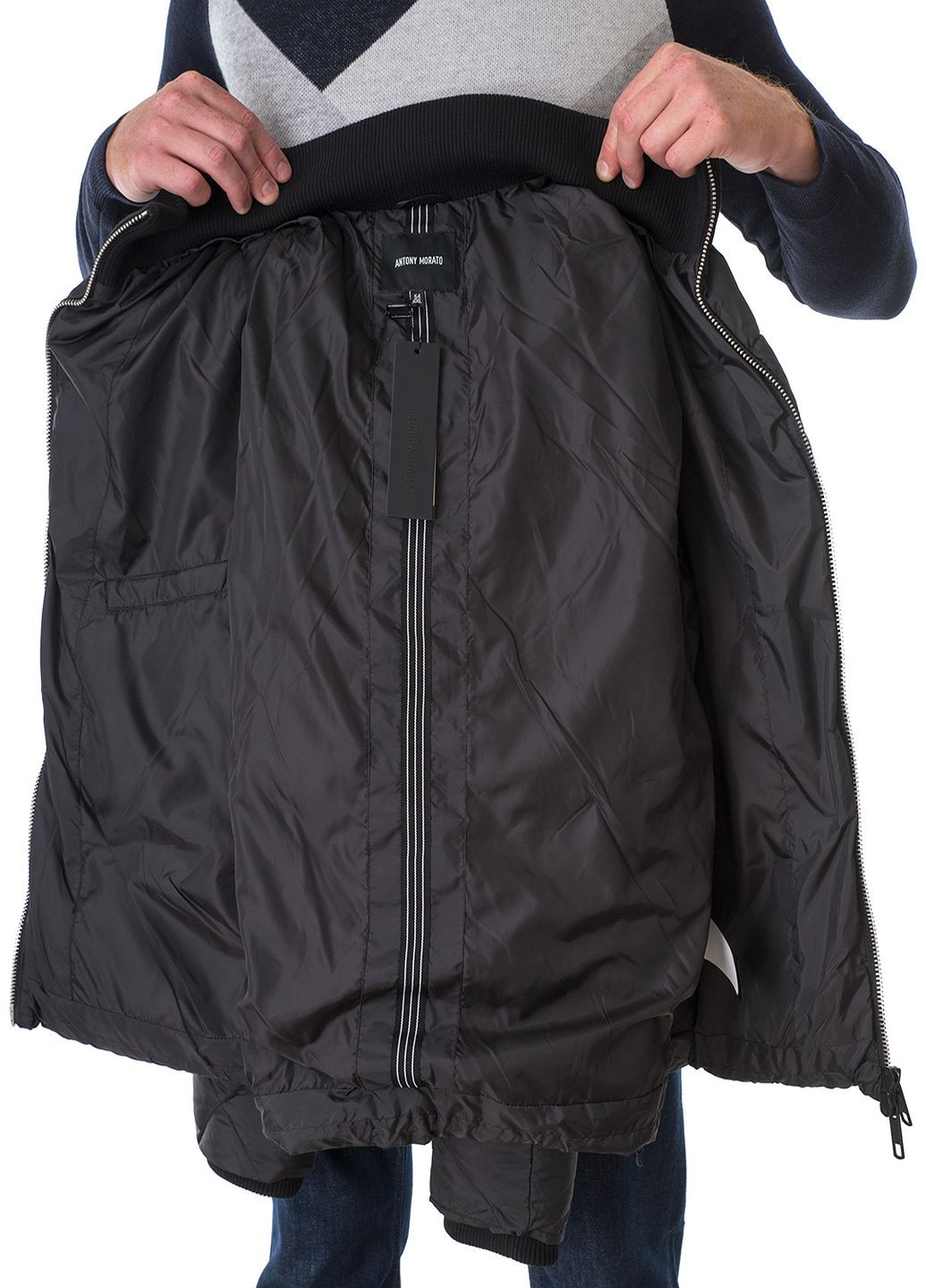 Черная демисезонная куртка Antony Morato