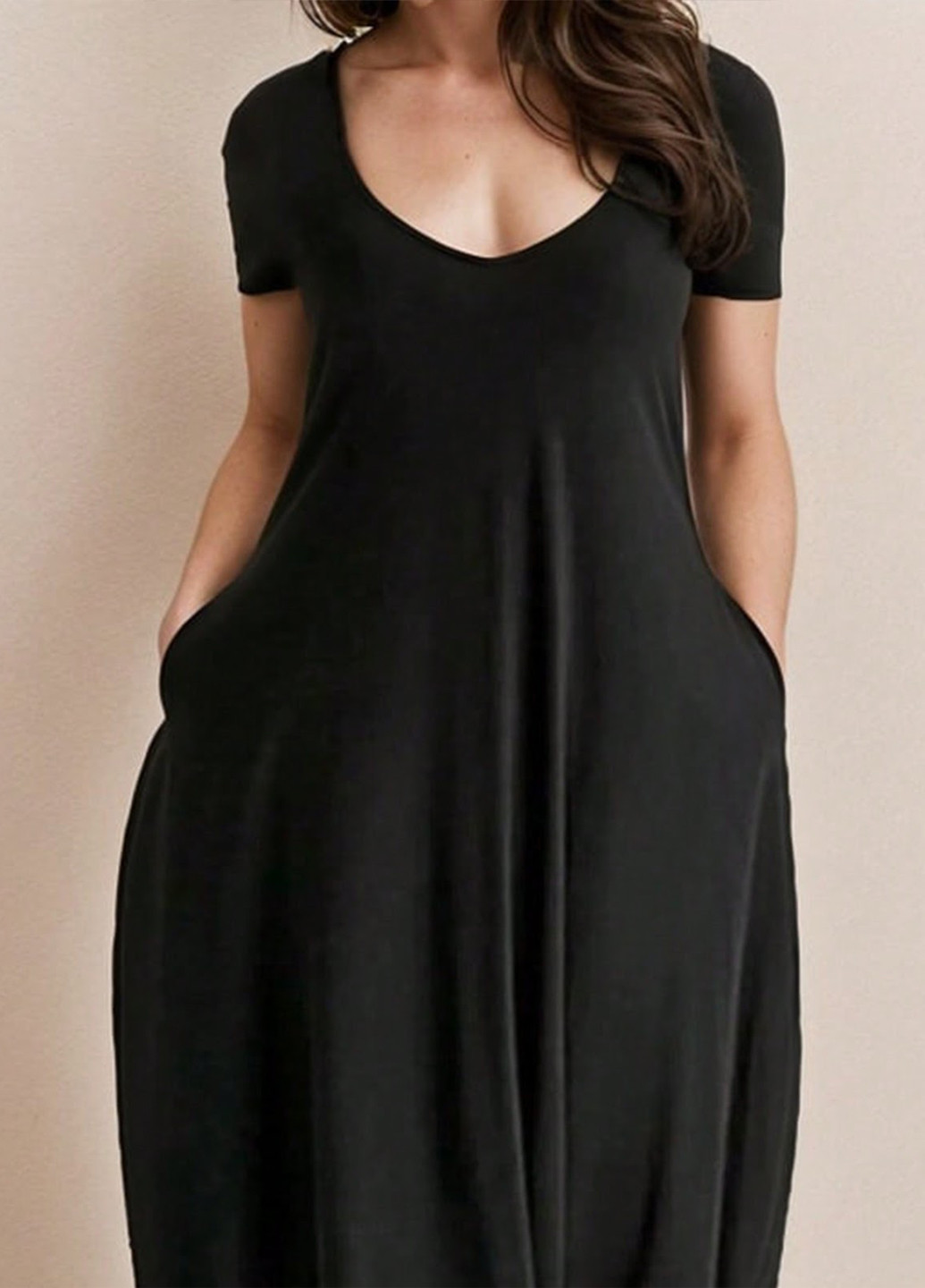 Чорна кежуал сукня балон SHEIN однотонна