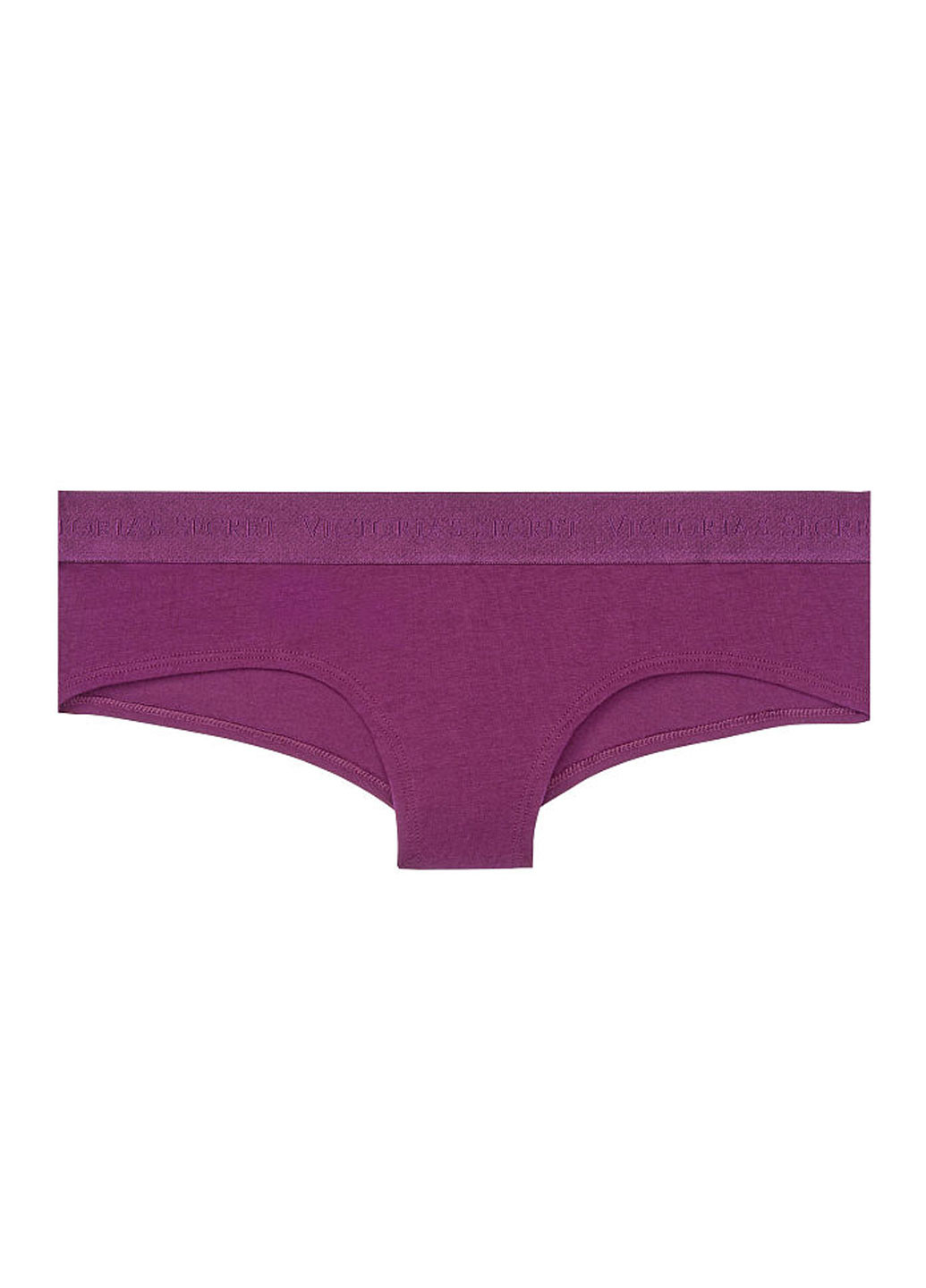 Трусики Victoria's Secret бразилиана однотонные фиолетовые повседневные трикотаж