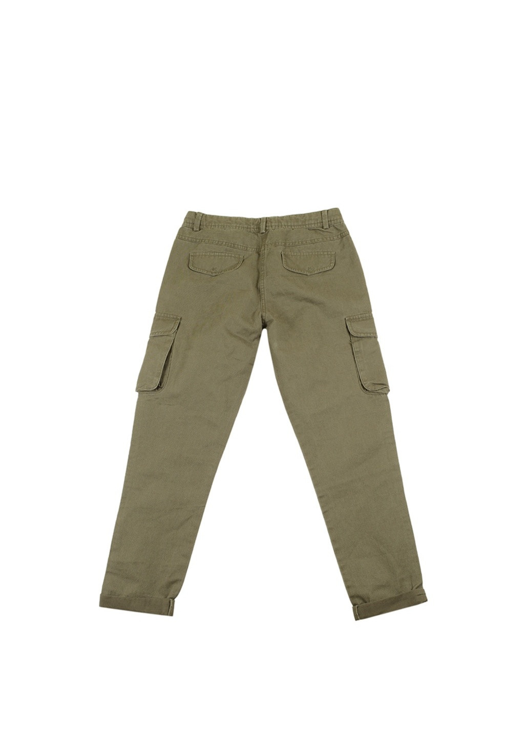 Зеленые джинсовые демисезонные брюки Clu