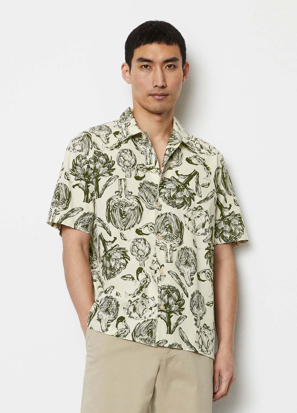 Цветная кэжуал рубашка с цветами Marc O'Polo