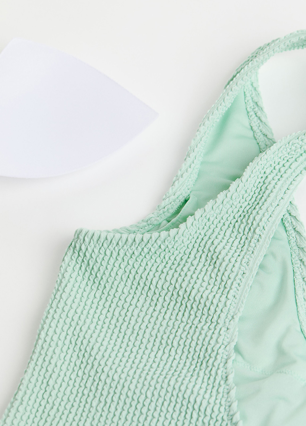 Мятный летний купальник слитный, танк H&M