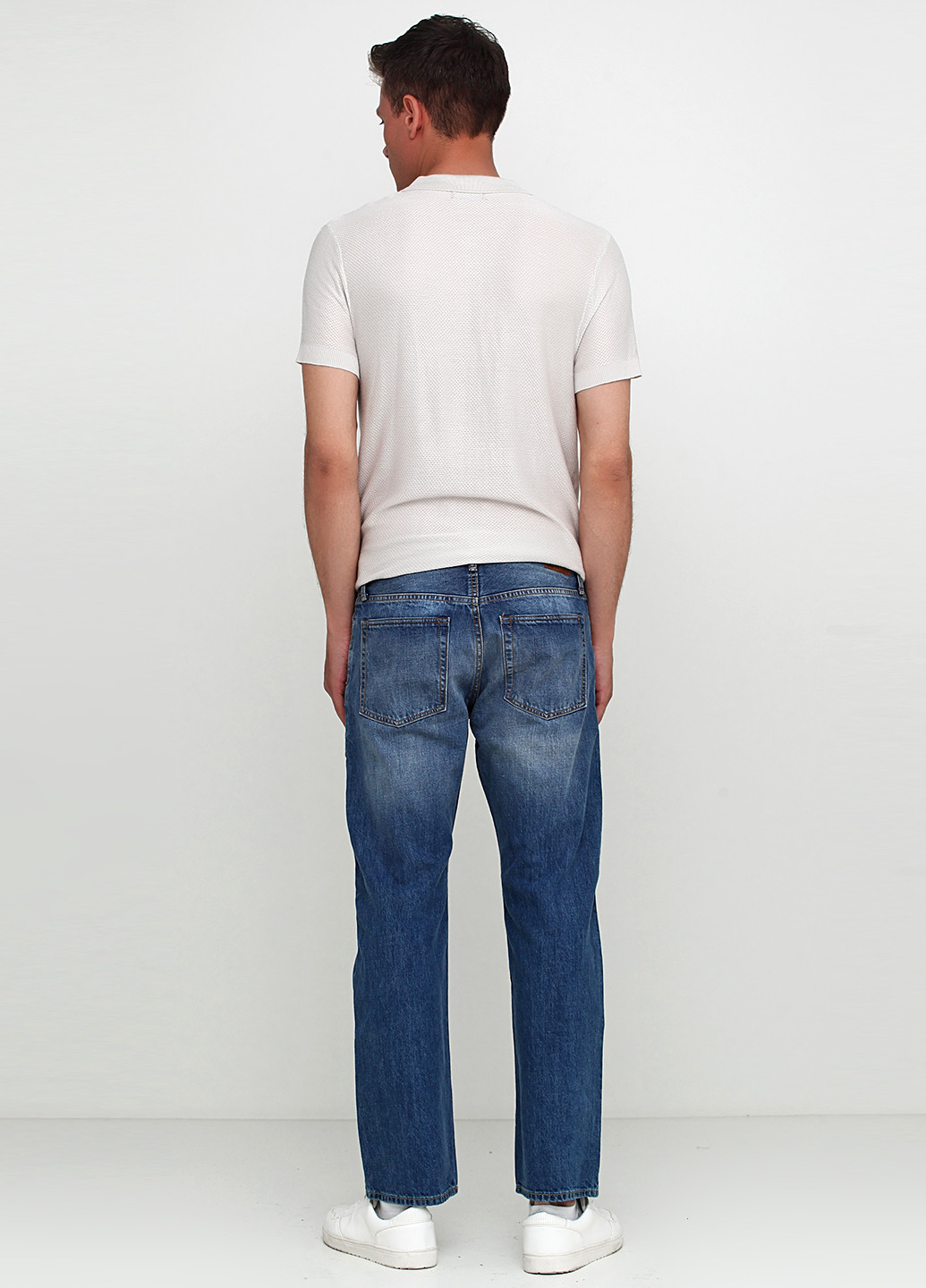 Светло-синие демисезонные со средней талией джинсы Gap