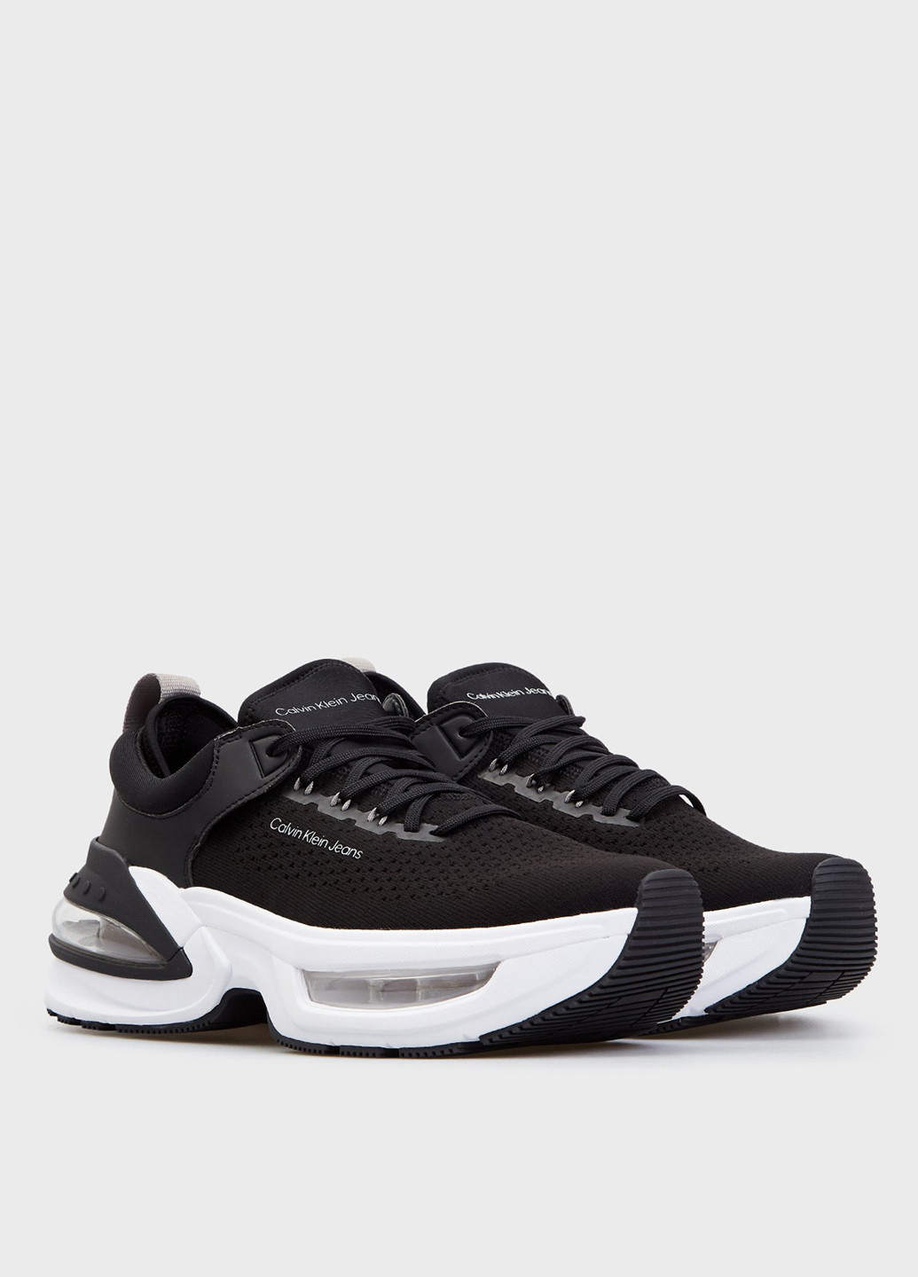 Черно-белые летние кроссовки Calvin Klein Jeans