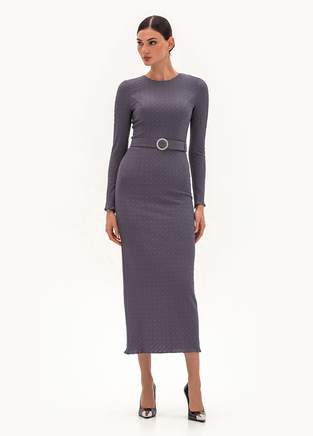 Сіра кежуал сукня футляр BGL однотонна