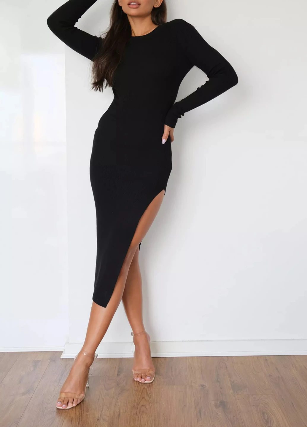 Чорна коктейльна плаття, сукня Missguided однотонна