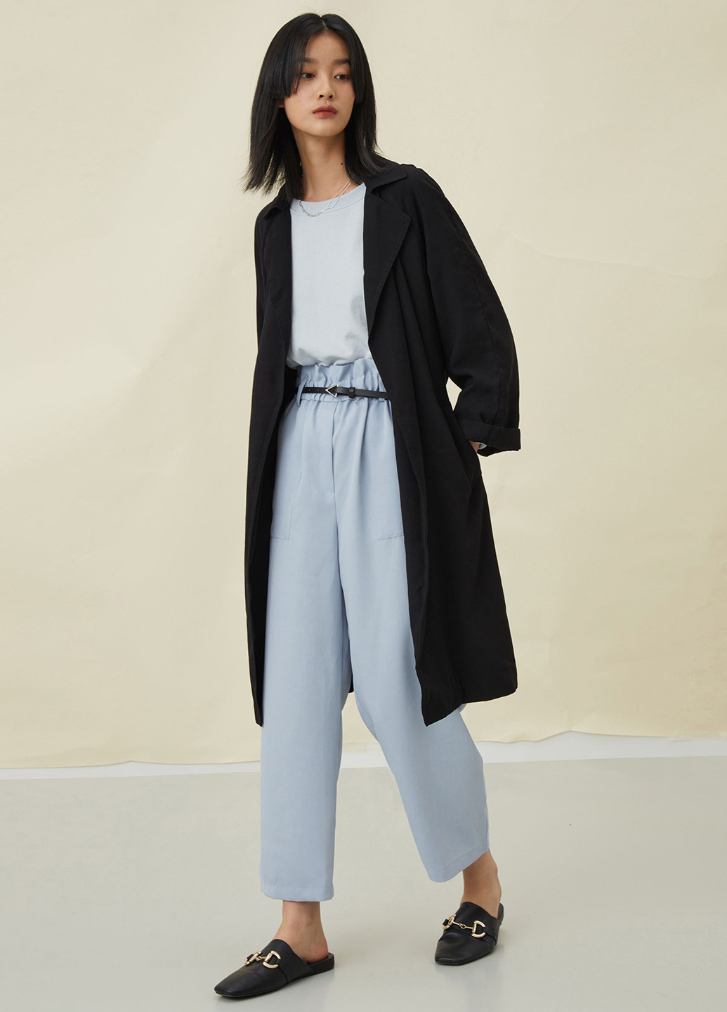 Плащ H&M тренчкот без застібки демісезон (302883338)