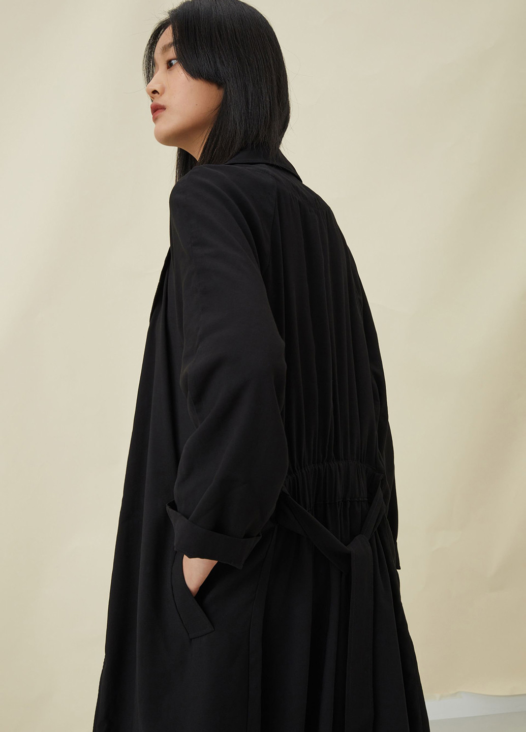 Плащ H&M тренчкот без застібки демісезон (302883338)