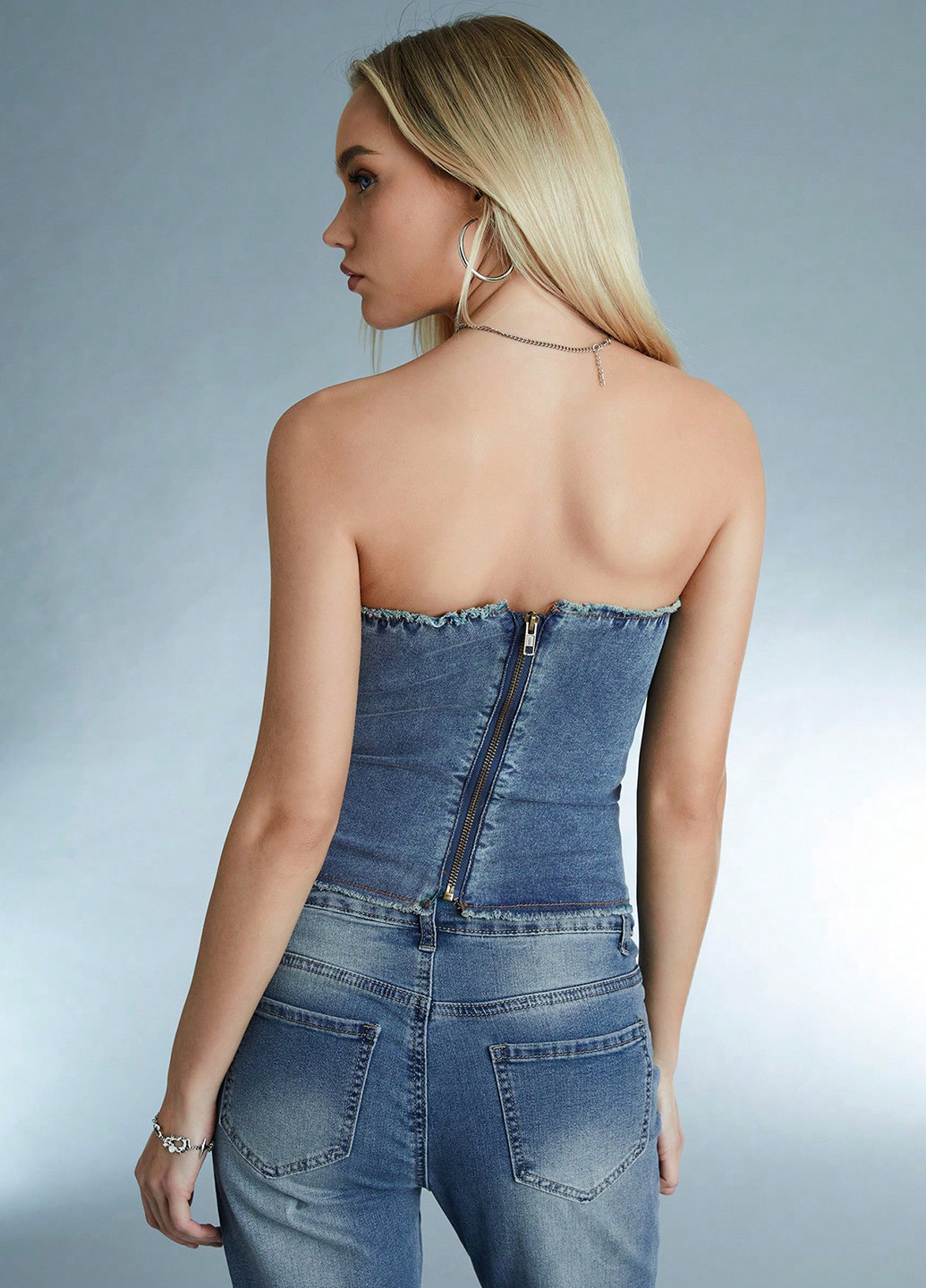 Синяя блуза SHEIN