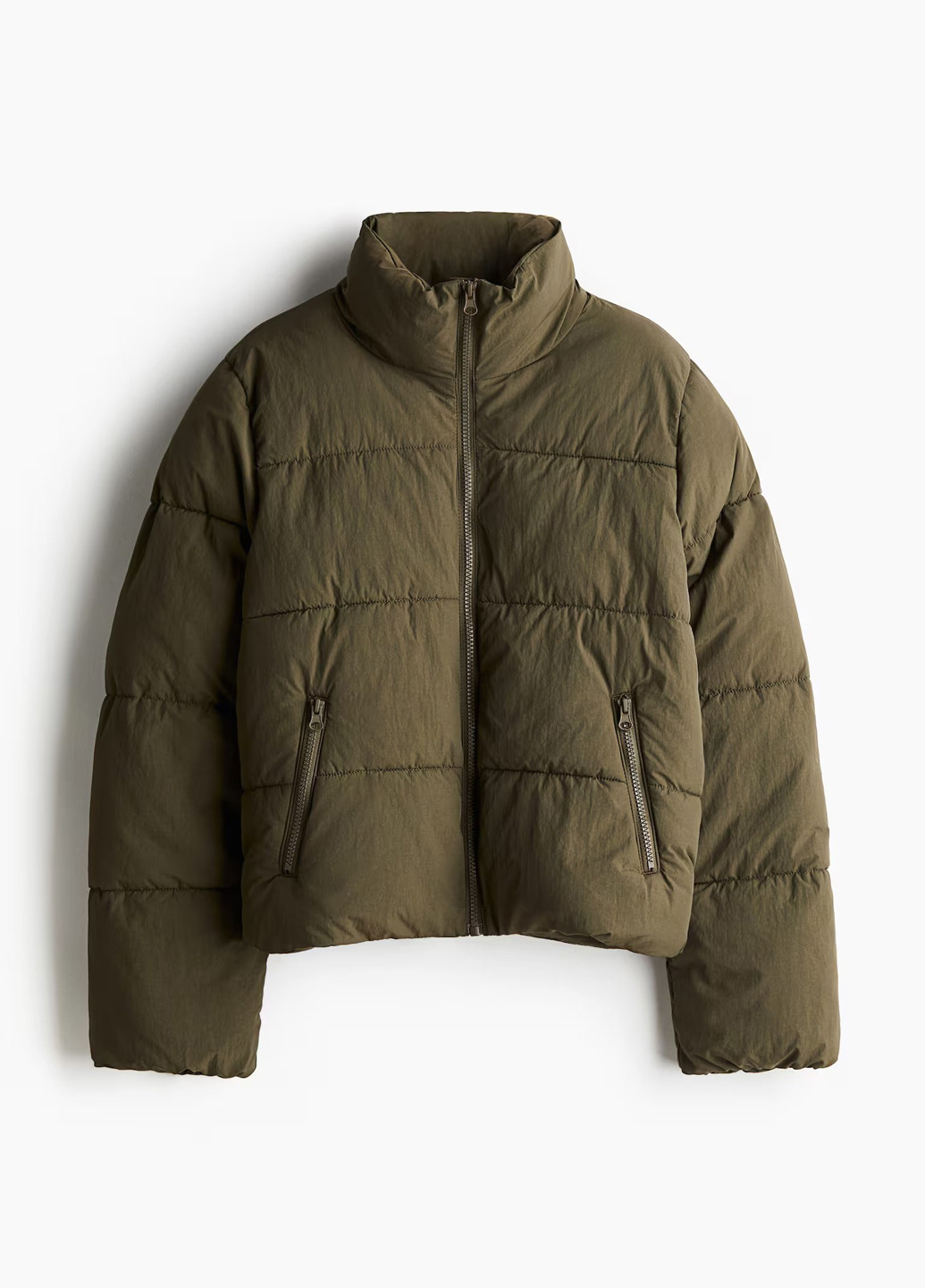 Оливковая (хаки) демисезонная куртка H&M
