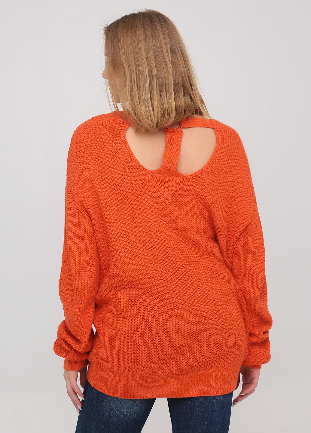 Оранжевый демисезонный пуловер пуловер Dilvin