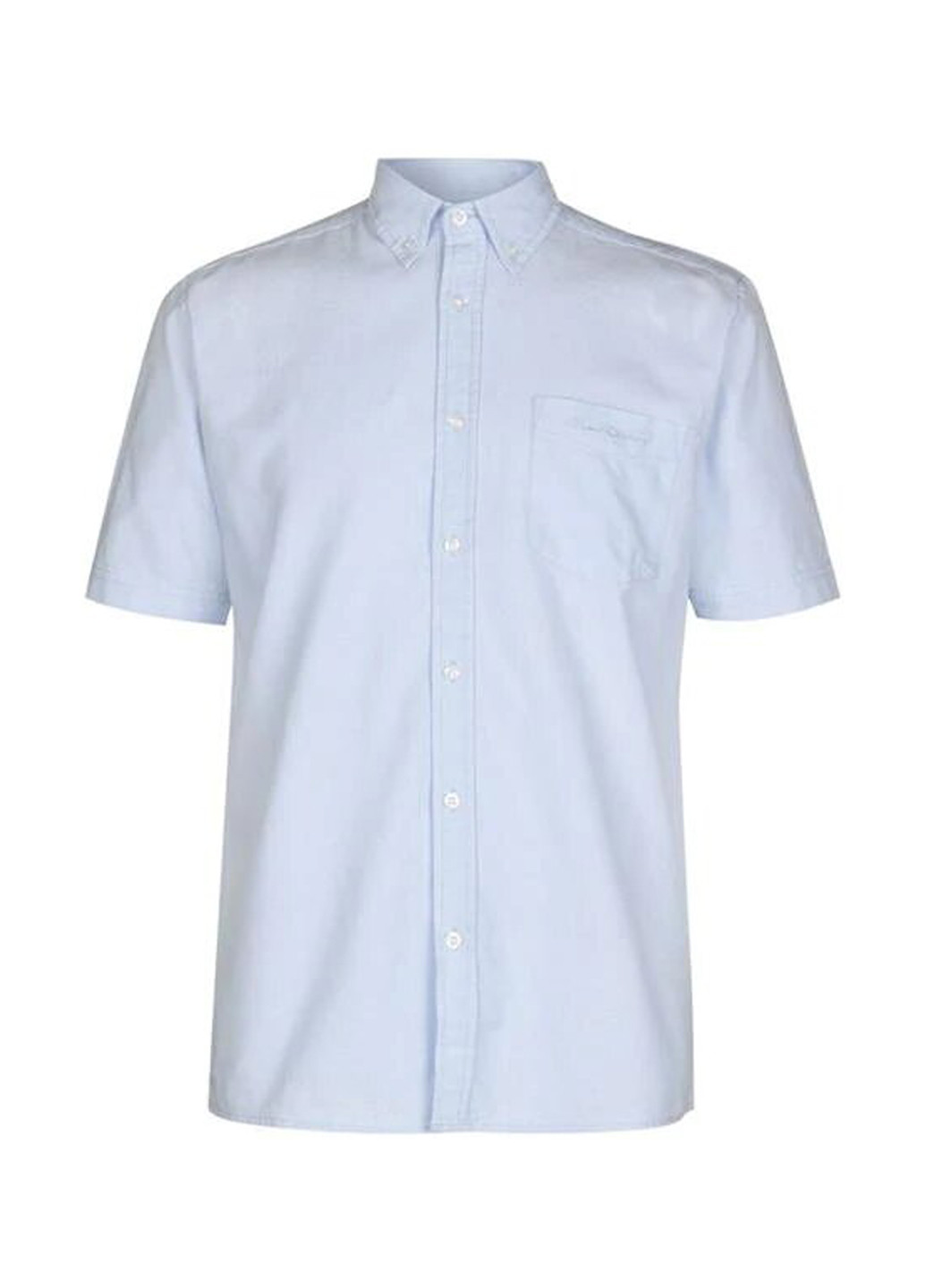Голубой кэжуал рубашка однотонная Pierre Cardin