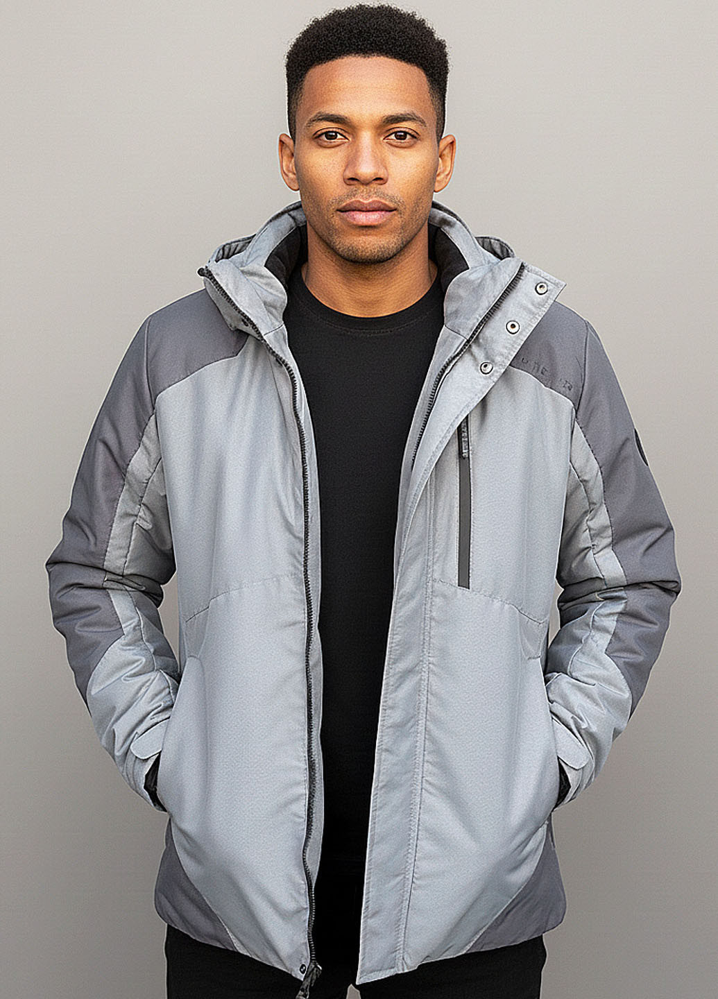 Світло-сіра демісезонна куртка Sun's House