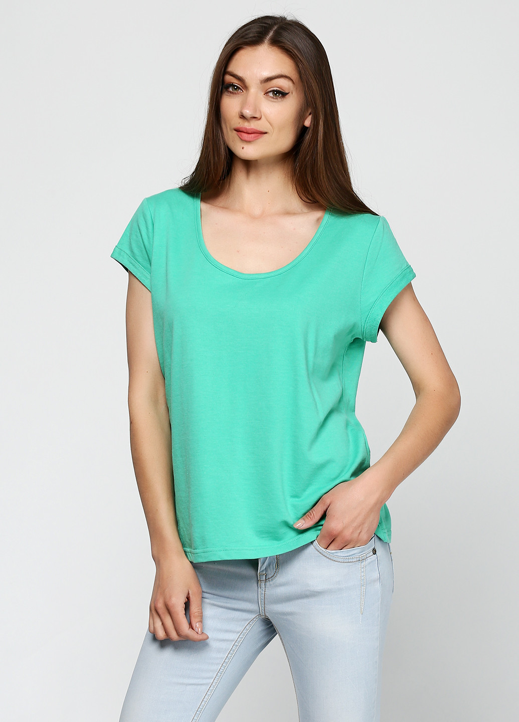 Зеленая летняя футболка Esmara