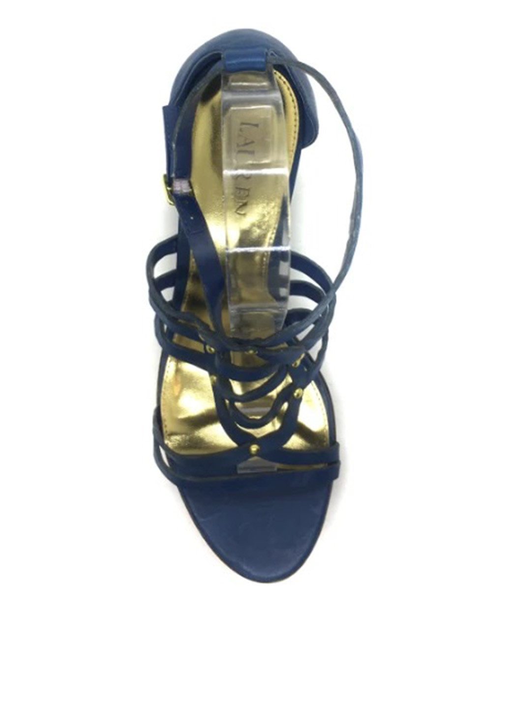 Синие босоножки Ralph Lauren с ремешком плетение