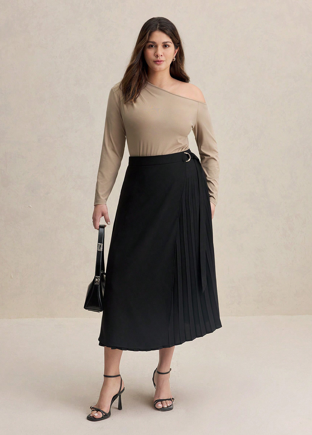 Хаки блуза SHEIN