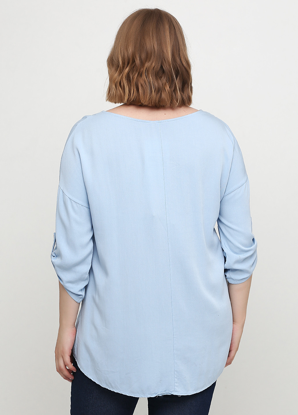 Голубая летняя блуза Italy Moda