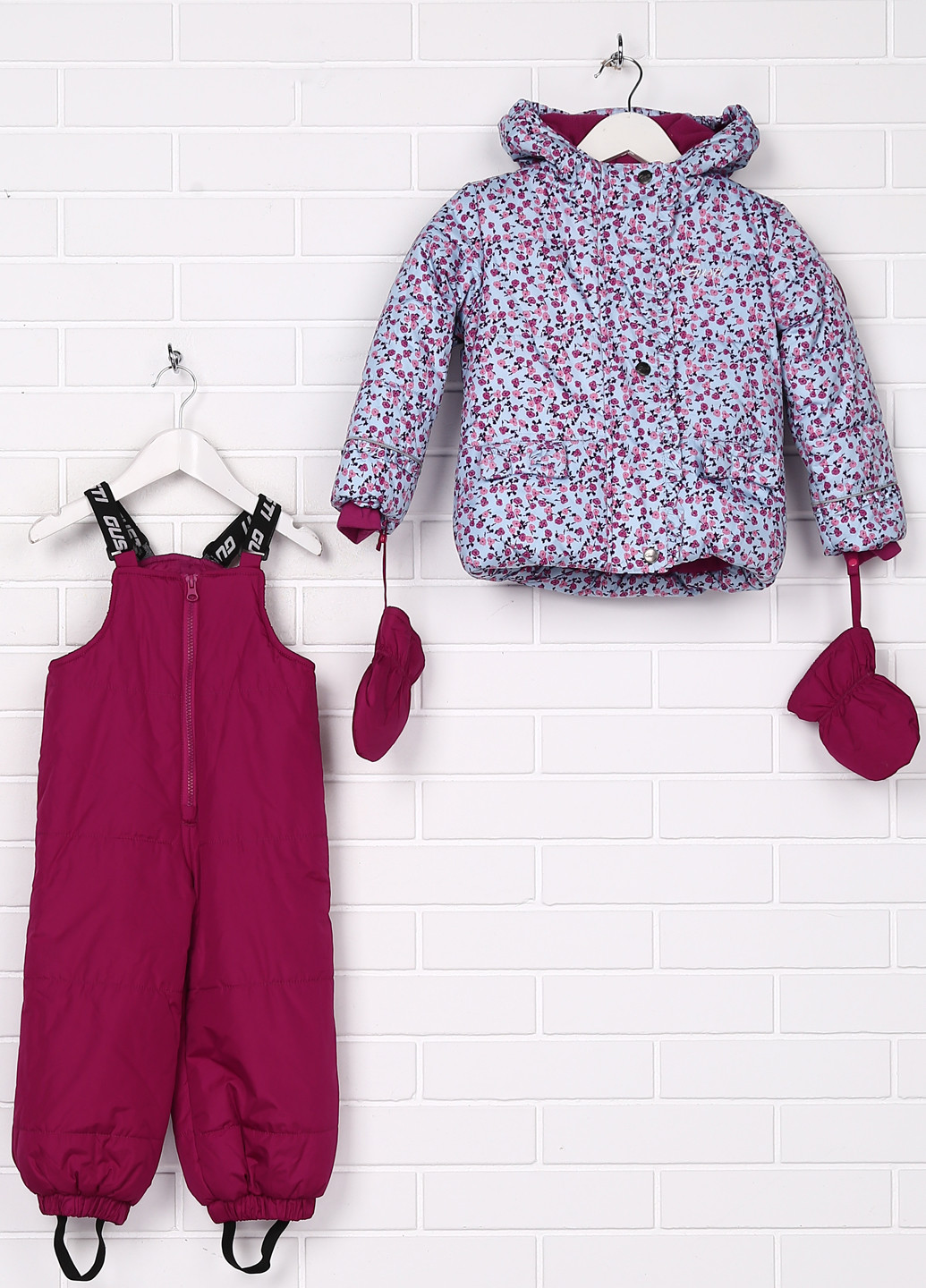 Фиолетовый зимний комплект (куртка, полукомбинезон) Gusti Boutique