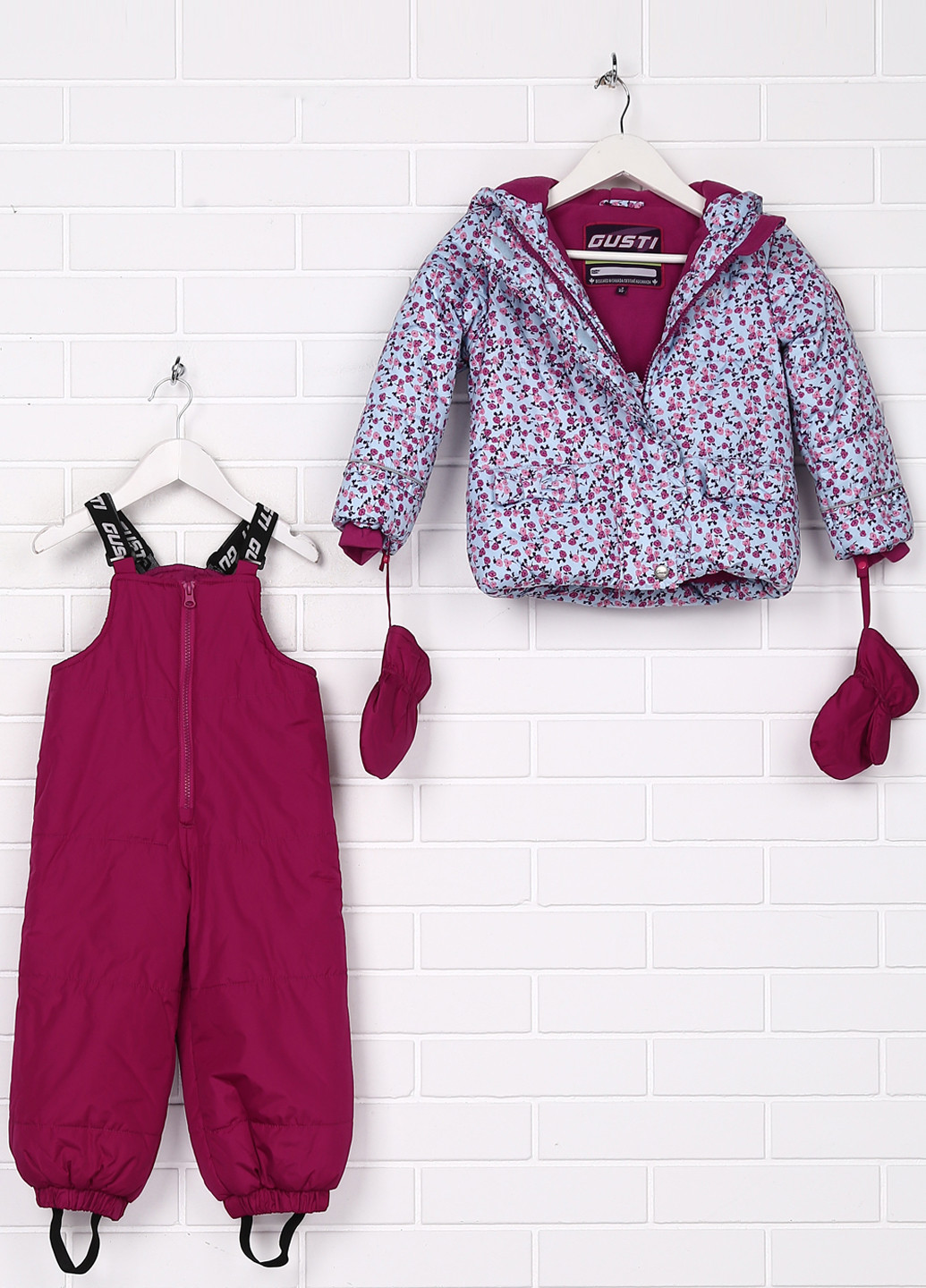 Фиолетовый зимний комплект (куртка, полукомбинезон) Gusti Boutique