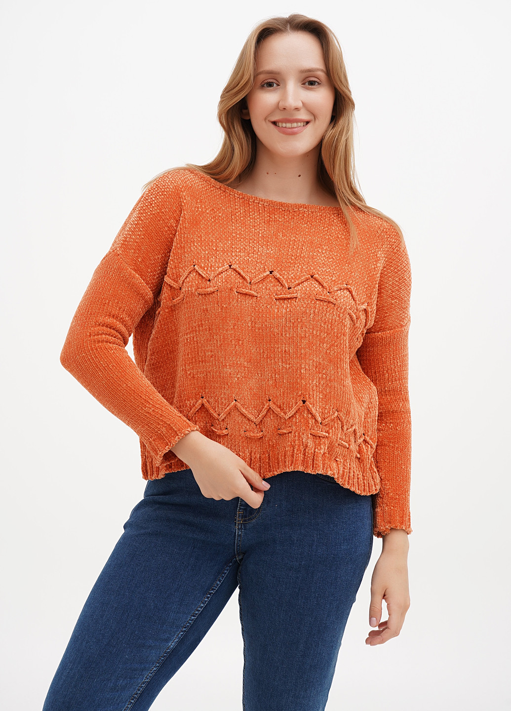 Помаранчевий демісезонний джемпер джемпер Sassofono Club