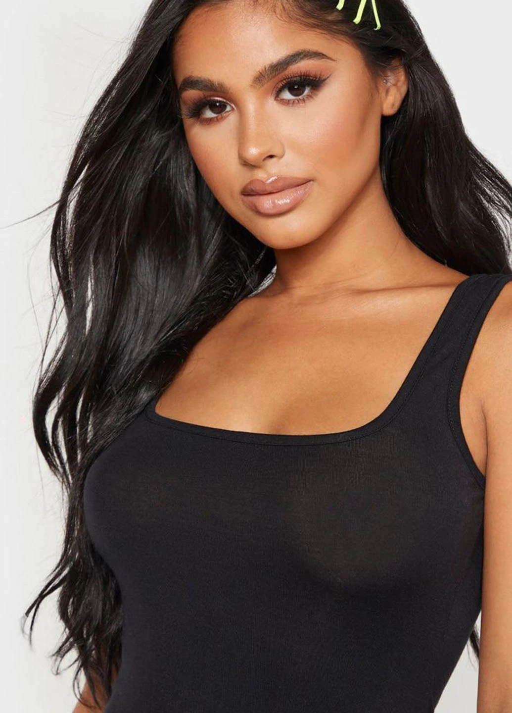 Черное кэжуал платье платье-майка PrettyLittleThing однотонное