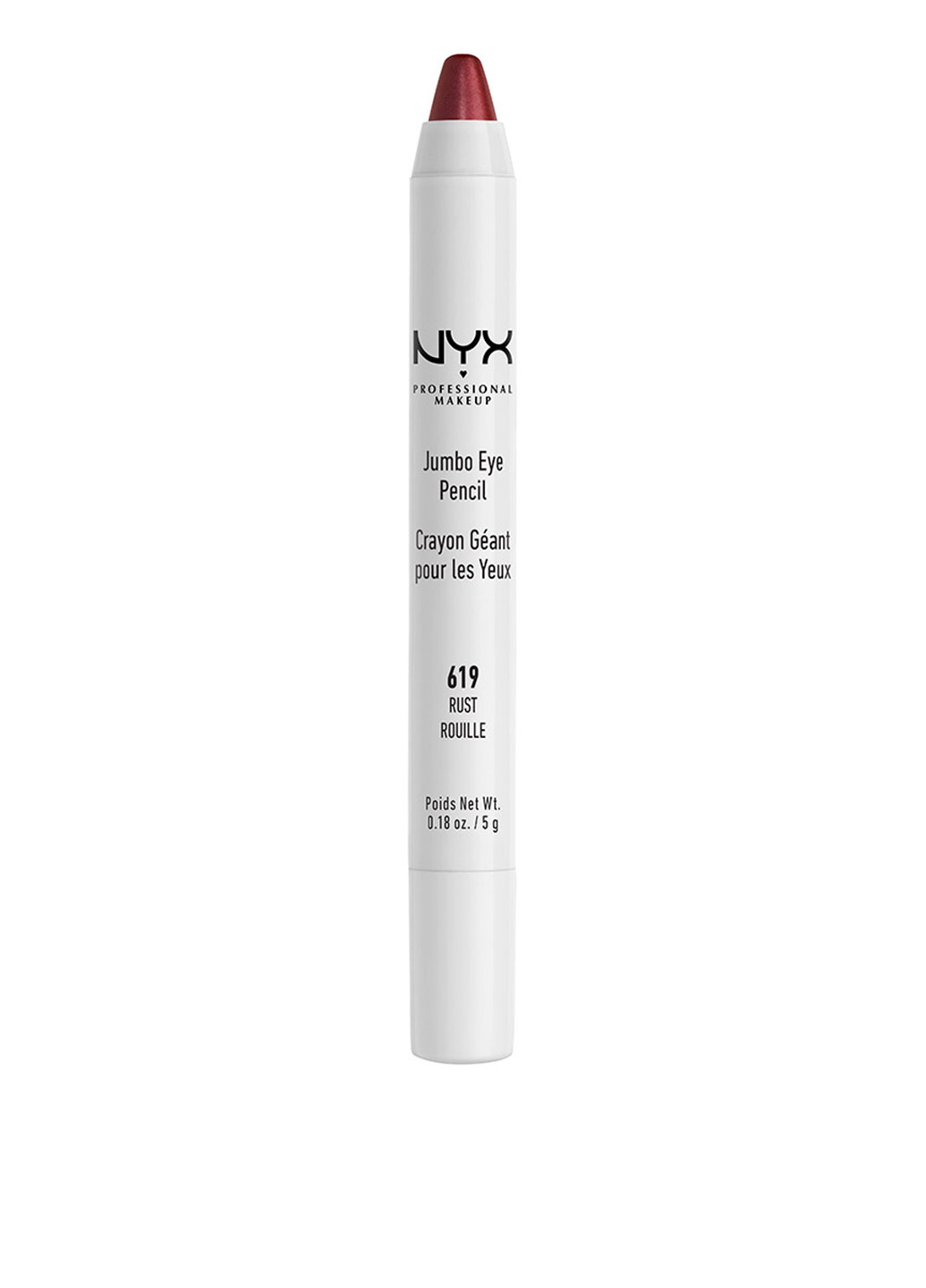 Карандаш-тени для глаз Jumbo Eye Pencil №619 Rust, 5 г NYX Professional Makeup (72565698)